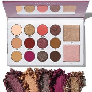 NEW Morphe x Manny Mua glam palette eyeshadow highlighter shimmer blush